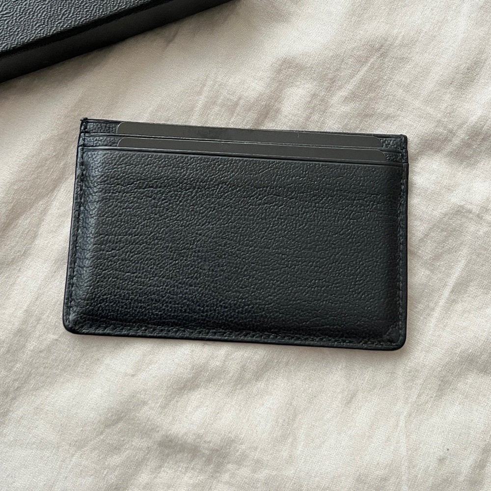 Auth Chanel Black Vintage Classic CC Logo Flat Card Holder - Good condition - Picture 2 of 10